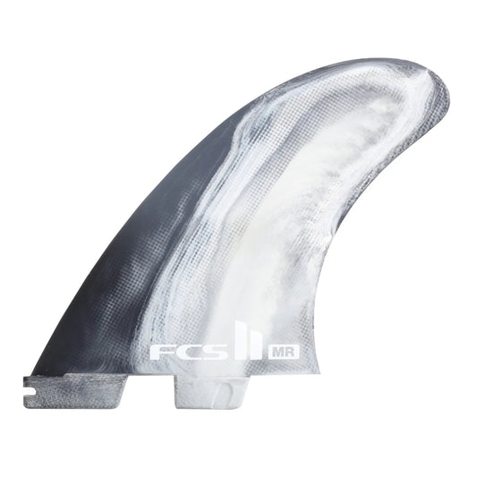 FCS II MR PC XL Black/White Swirl Tri Fins - Quillas FCS