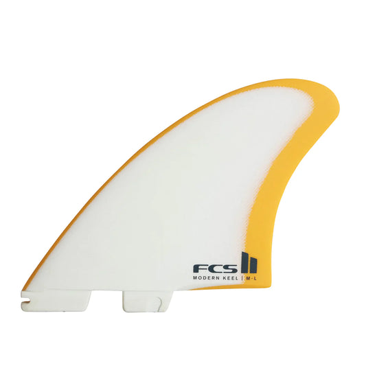 FCS Il Modern Keel PG Mango/White Twin Fins - Quillas FCS