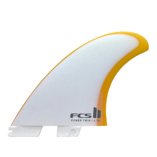 FCS II Power Twin PG L-XL Mango Fins - Quillas FCS