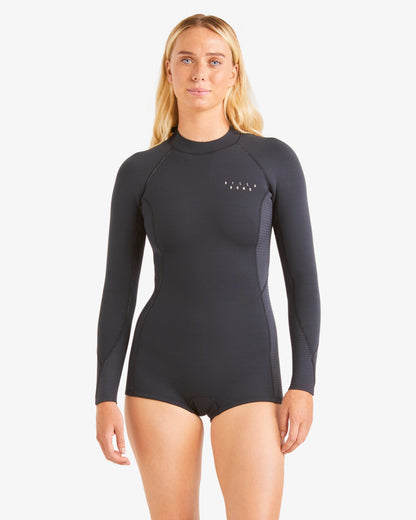SPRG FEVR LS SP BLK - Traje corto de manga larga para mujer