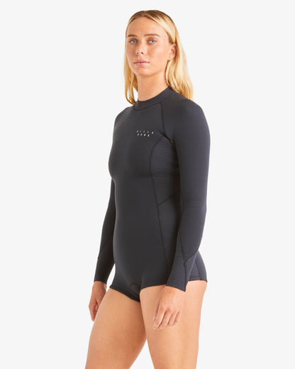 SPRG FEVR LS SP BLK - Traje corto de manga larga para mujer