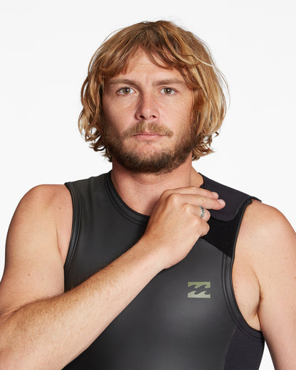 202 ABSO OG LJ   BLK - Traje integral sin mangas de hombre